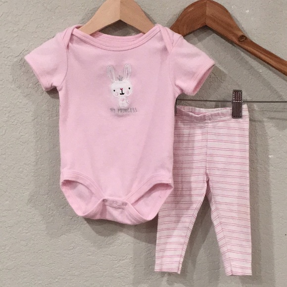 Lamaze Other - 👍$3/Bundle Lamaze Rene Rofe Baby Girl 3M Bunny Bodysuit & Pants 100% Cotton